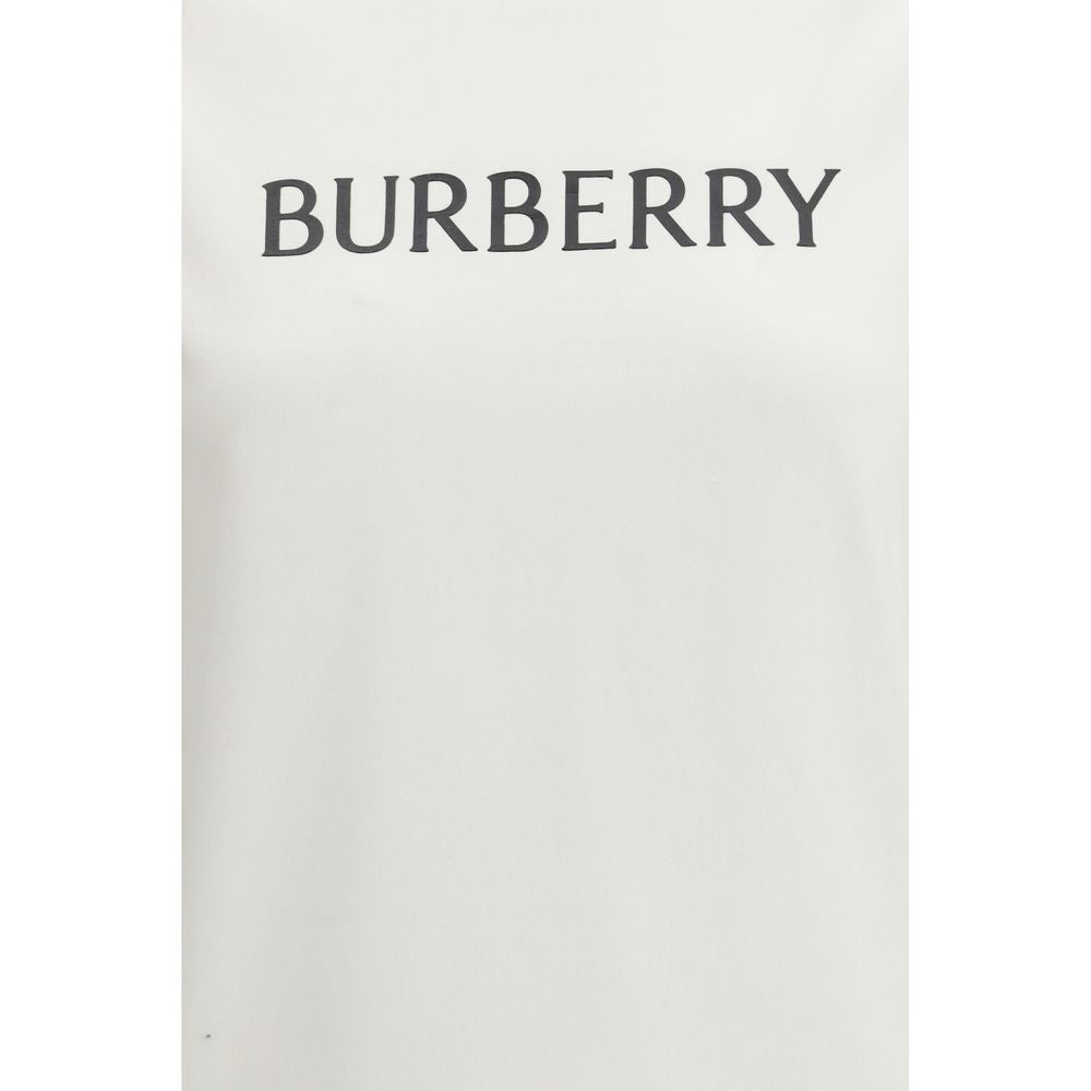 Burberry White Cotton Logo T-Shirt Men's Designer Crew Neck Luxury Tee SS26
