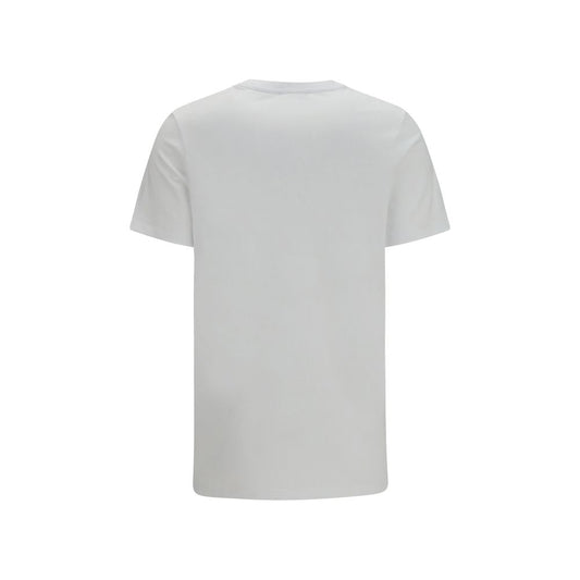 Balmain White Cotton Logo T-Shirt Regular Fit Designer Tee Mens Luxury Fashion