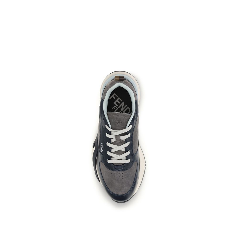 Fendi Flow Multicolor Calf Leather Sneakers | Luxury Designer Trainers AW26