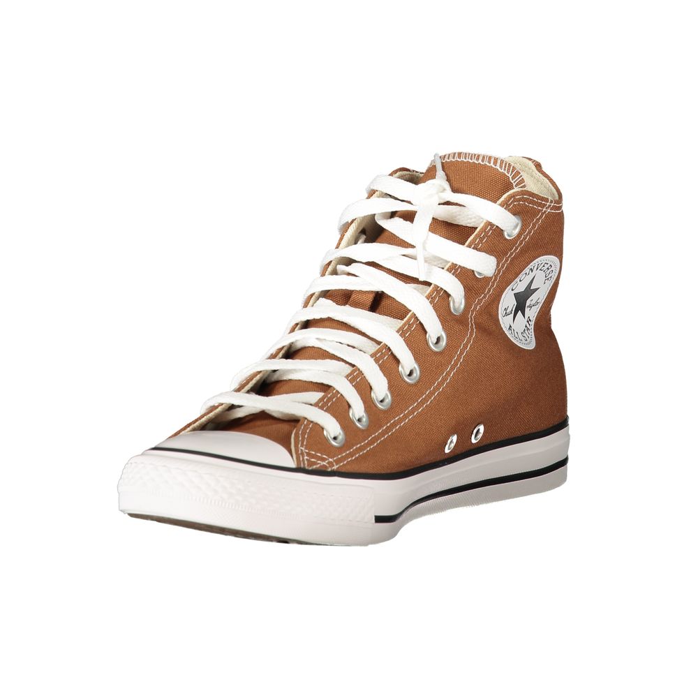 Converse Brown Unisex Sneakers – Contrast Sole Logo Trainers | Kloset97