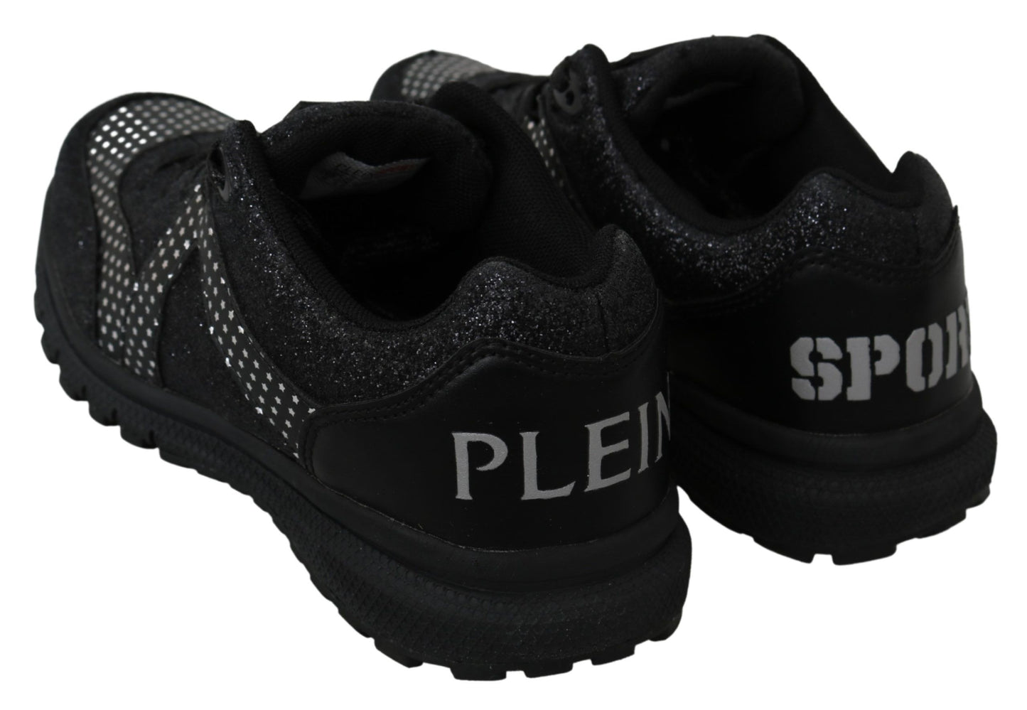 Philipp Plein Sport Jasmines Black Leather Sneakers – Luxury Designer Running Shoes