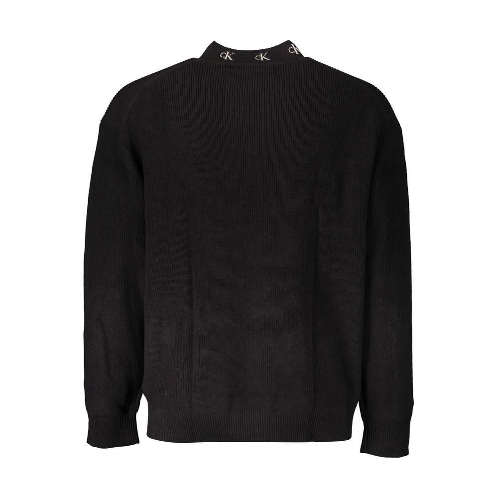 Calvin Klein Nero Cotton Sweater Black Men’s Crew Neck Designer Jumper
