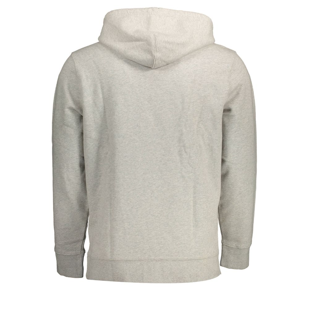 Levi’s Grey Cotton Hoodie Men’s Pullover Casual Streetwear Logo Sweatshirt
