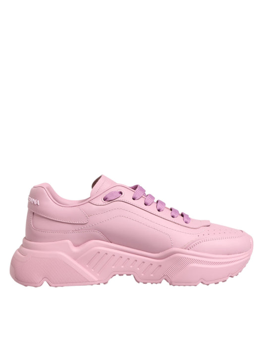 Dolce & Gabbana Daymaster Pink Leather Sneakers | Luxury Designer Low Top Trainers