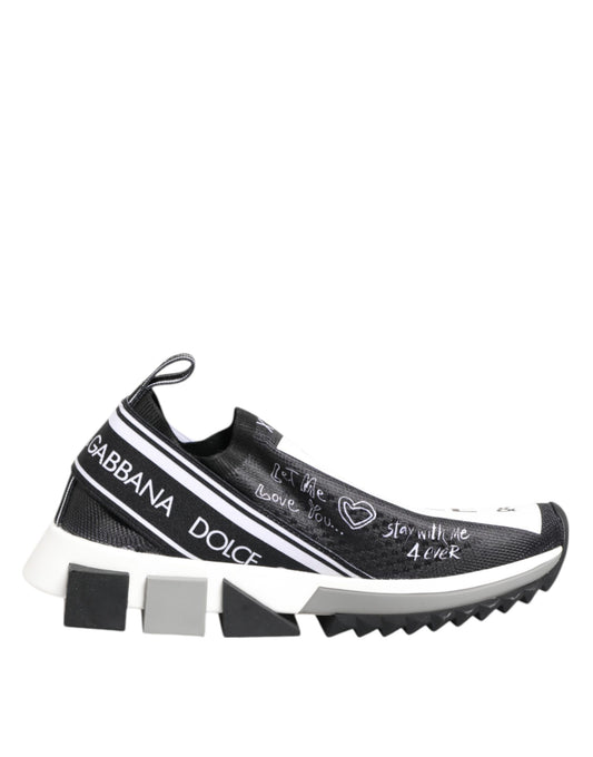 Dolce & Gabbana Sorrento Sneakers Black White Womens Designer Trainers Italy