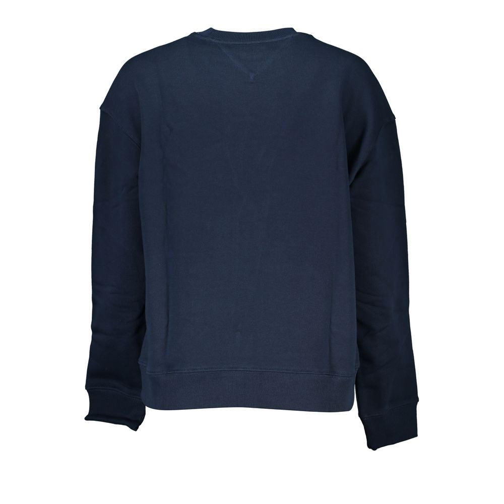 Tommy Hilfiger Blue Cotton Women's Hoodie | Regenerative Cotton Hooded Sweatshirt | Kloset97