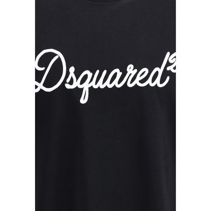 Dsquared² Black Logo Oversized Cotton T-Shirt – AW26