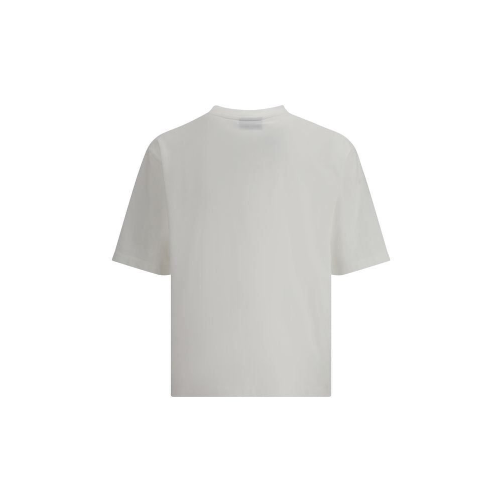 Dsquared² White Cotton Logo T-Shirt – Oversized Fit AW26