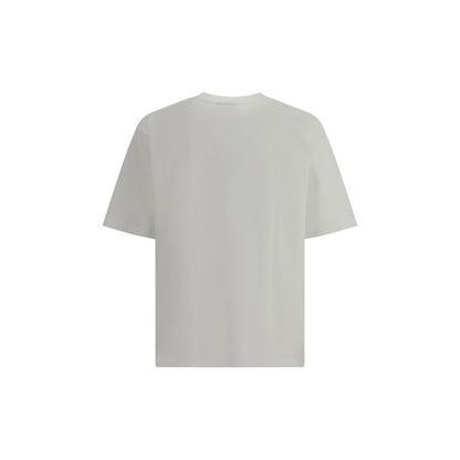 Dsquared² White Embroidered Logo Oversized Cotton T-Shirt – Men's Designer Crew Neck Tee