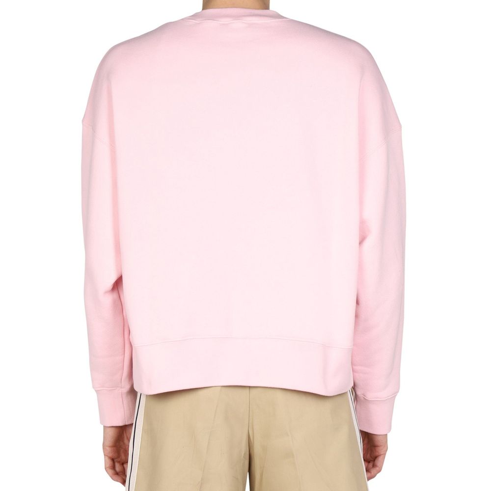Palm Angels Multicolor Cotton Sweatshirt – Embroidered Logo Crew Neck (Men’s)