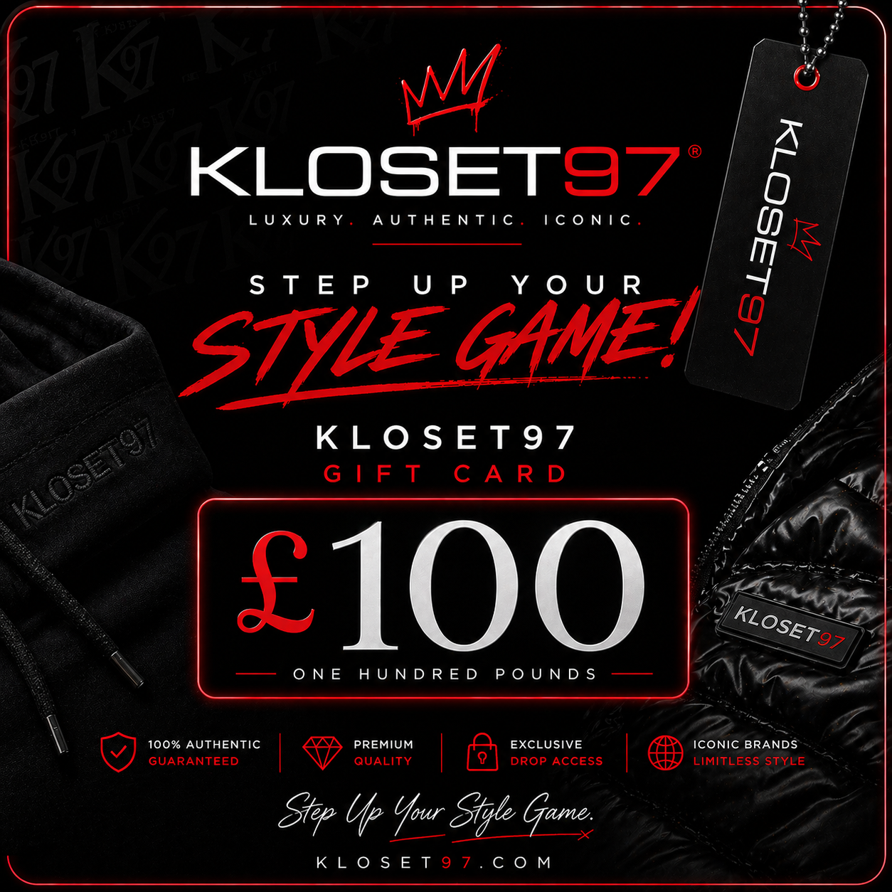 Kloset97 Gift Card | The Perfect Luxury Fashion Gift