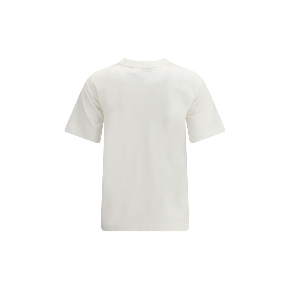 Burberry White Cotton Logo T-Shirt Men's Designer Crew Neck Luxury Tee SS26
