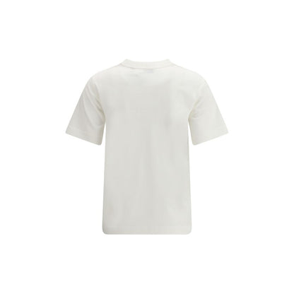 Burberry White Cotton Logo T-Shirt Men's Designer Crew Neck Luxury Tee SS26