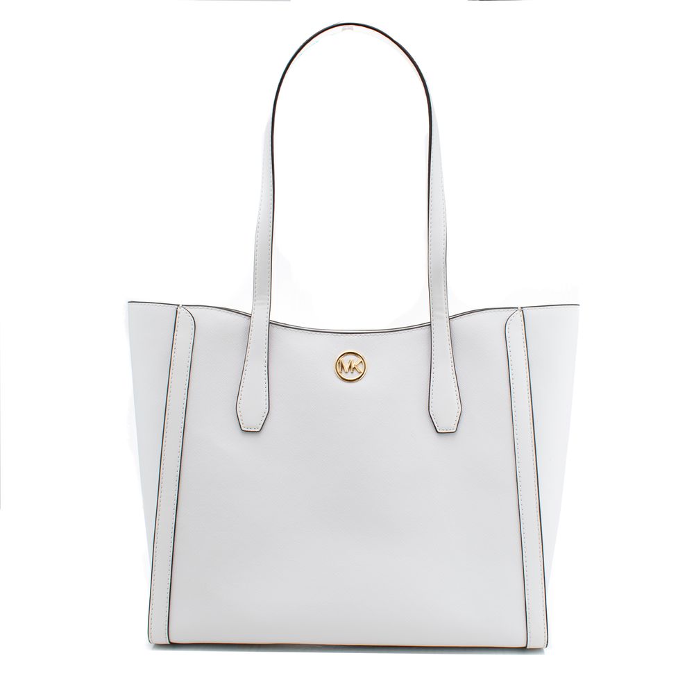 Michael Kors White Canvas Tote Bag 35S4G9GT3LOPT Large Designer Handbag