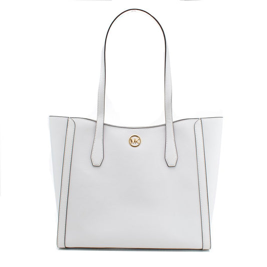 Michael Kors White Canvas Tote Bag 35S4G9GT3LOPT Large Designer Handbag