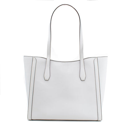 Michael Kors White Canvas Tote Bag 35S4G9GT3LOPT Large Designer Handbag