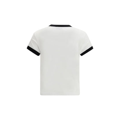 Off-White Script Embroidered T-Shirt White Cotton Regular Fit SS26 Designer Tee