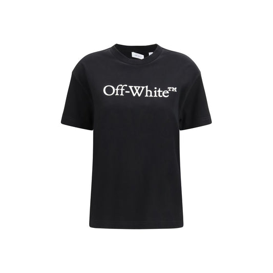 Off-White™ Big Logo Bookish T-Shirt Black Cotton Designer Streetwear Tee SS26