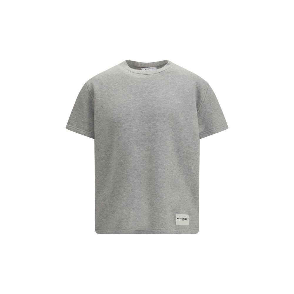Givenchy Gray Cotton Terry T-Shirt SS26 | Luxury Designer Men's Tee | Kloset97