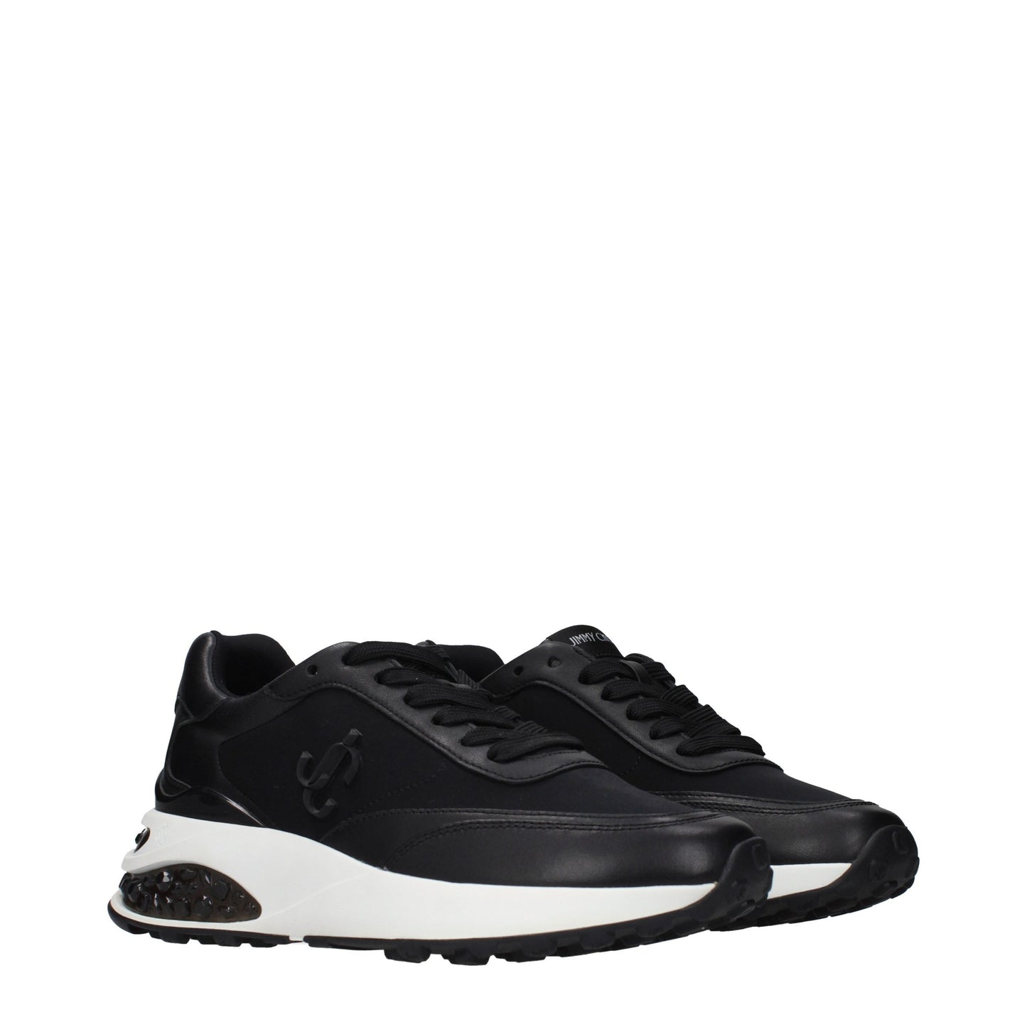 Jimmy Choo Black Fabric Athletic Sneakers Designer Luxury Trainers UK
