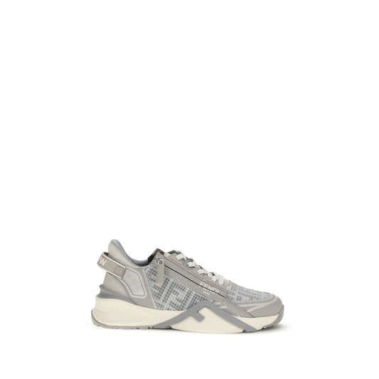 Fendi Flow Gray FF Mesh Athletic Sneakers Luxury Designer Slip-On Trainers Men’s SS26