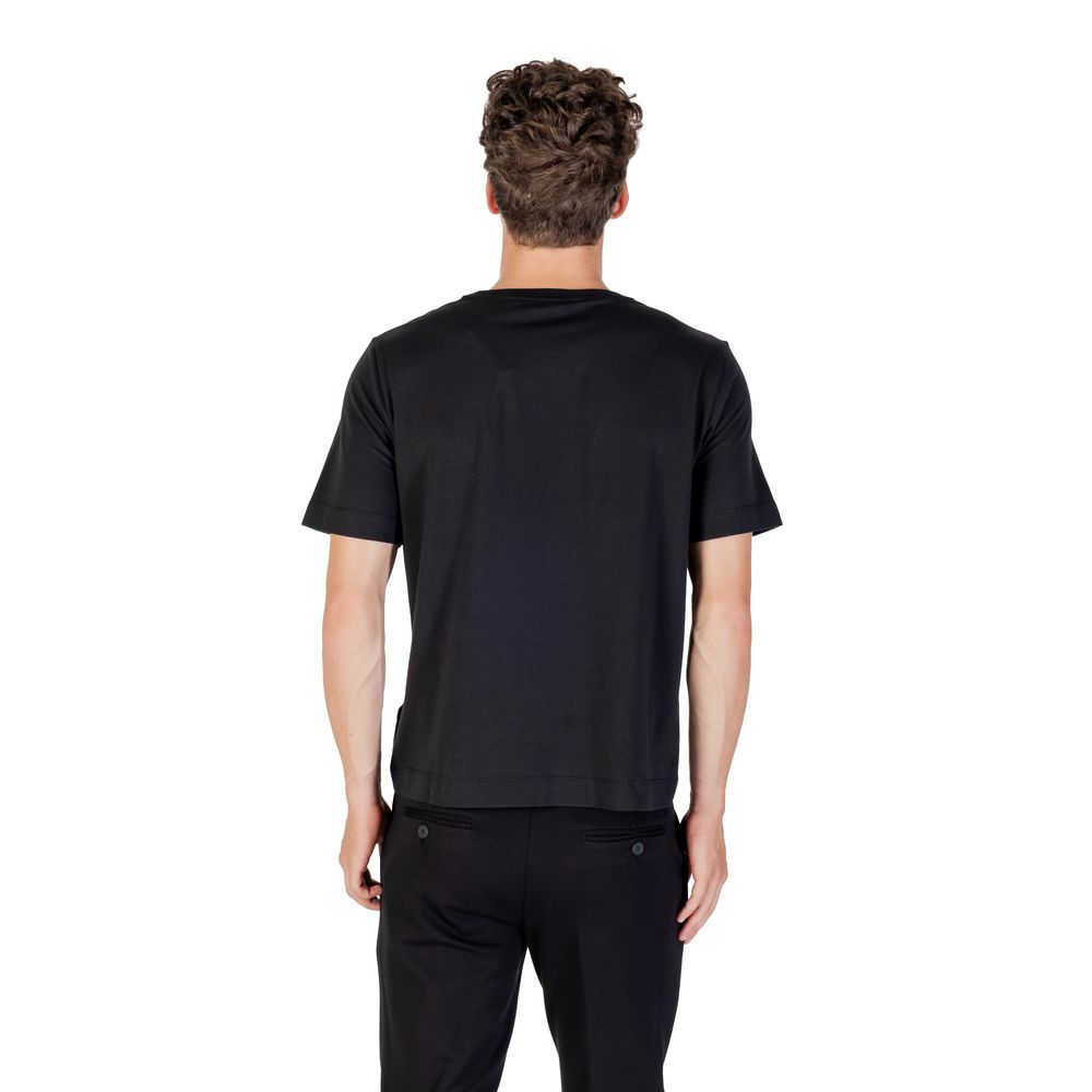 Calvin Klein Sport Black Cotton Stretch T-Shirt Men's Designer Logo Crew Neck Tee