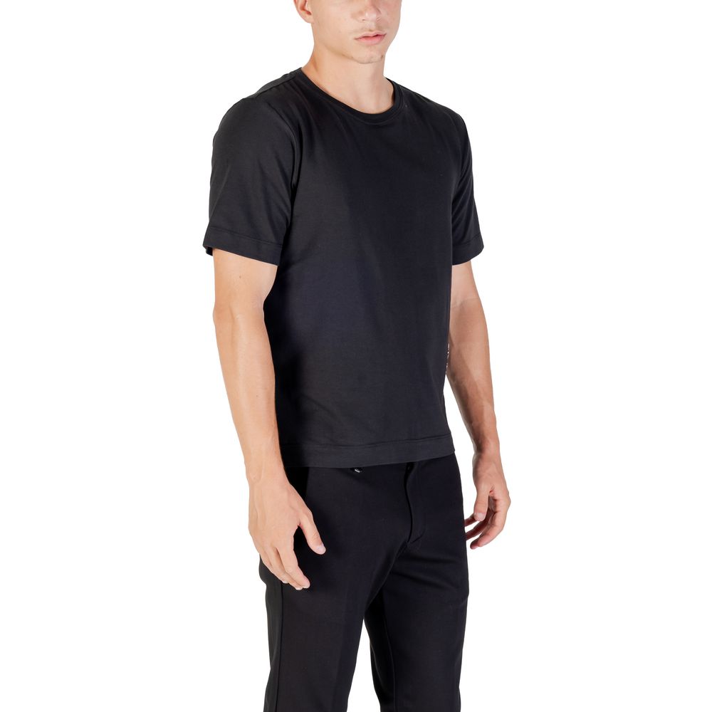 Calvin Klein Sport Black Cotton Stretch T-Shirt Men's Designer Logo Crew Neck Tee