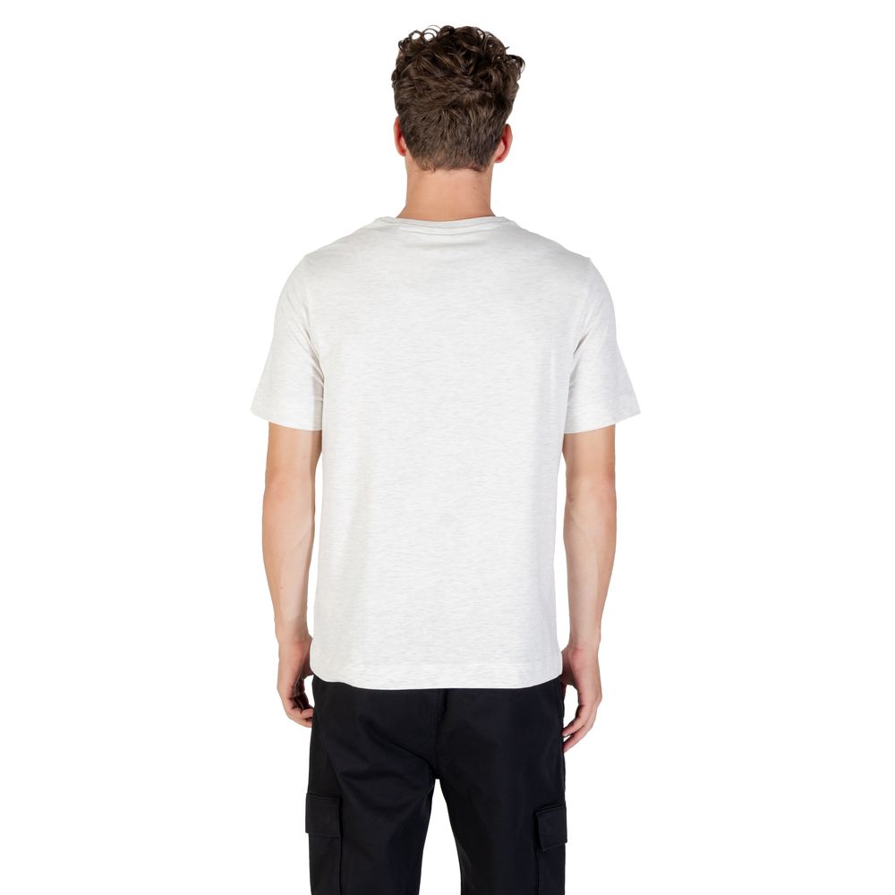 Calvin Klein Sport Grey Cotton Stretch T-Shirt Men's Designer Logo Crew Neck Tee