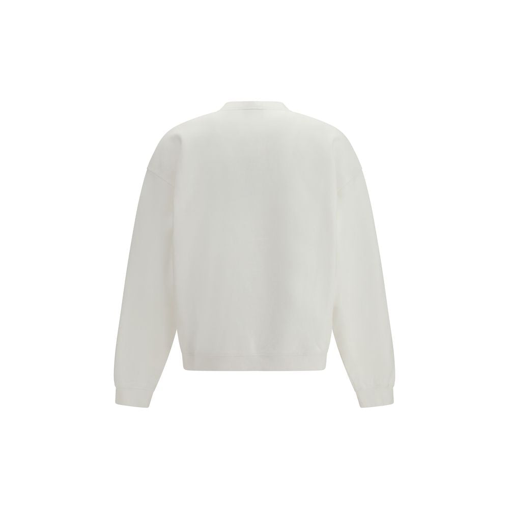 Dsquared² White Logo Sweatshirt Men's Designer Cotton Crew Neck SS26 | Kloset97