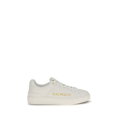 Balmain B-Court White Calf Leather Low Top Sneakers Men's Designer Trainers SS26