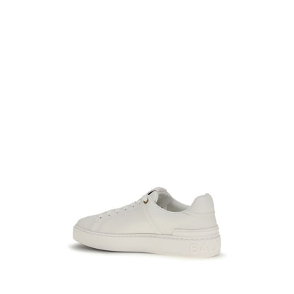Balmain B-Court White Calf Leather Low Top Sneakers Men's Designer Trainers SS26