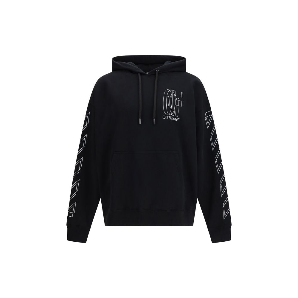 Off-White Big Double Arrow Skate Hoodie Black Cotton Regular Fit Streetwear SS26
