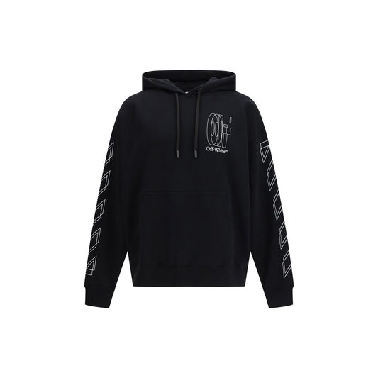 Off-White Big Double Arrow Skate Hoodie Black Cotton Regular Fit Streetwear SS26
