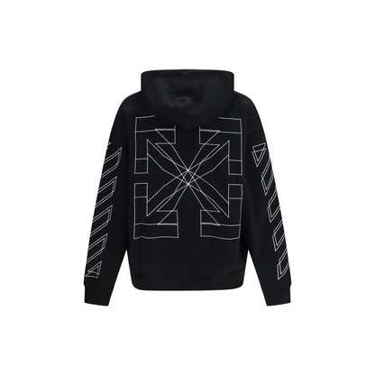 Off-White Big Double Arrow Skate Hoodie Black Cotton Regular Fit Streetwear SS26