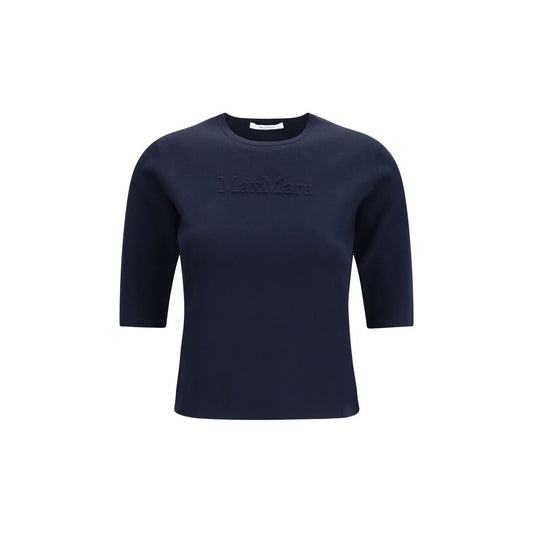 Max Mara Pure Blue Viscose T-Shirt