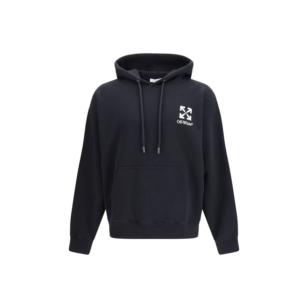 Off-White Small Arrow Skate Hoodie Black Cotton Sweatshirt SS26