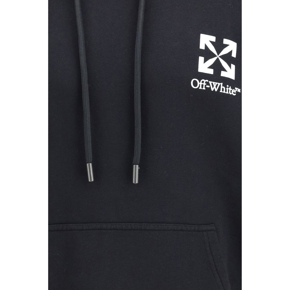 Off-White Small Arrow Skate Hoodie Black Cotton Sweatshirt SS26