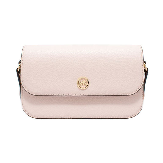 Michael Kors Jet Set Travel Crossbody Bag Pink Leather Designer Handbag Women