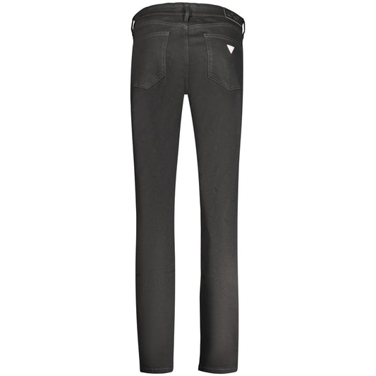 GUESS Women’s Black Jeans – Nero Cotton Stretch Designer Denim Pants