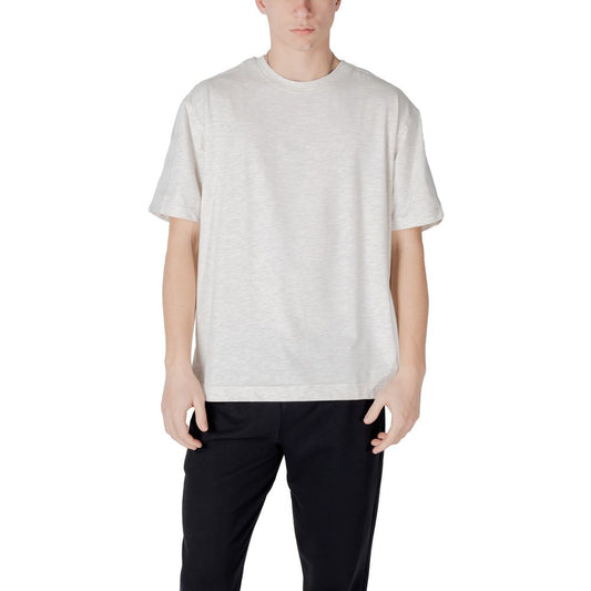 Calvin Klein Sport Gray Cotton T-Shirt Men’s Stretch Logo Tee Casual Designer Streetwear