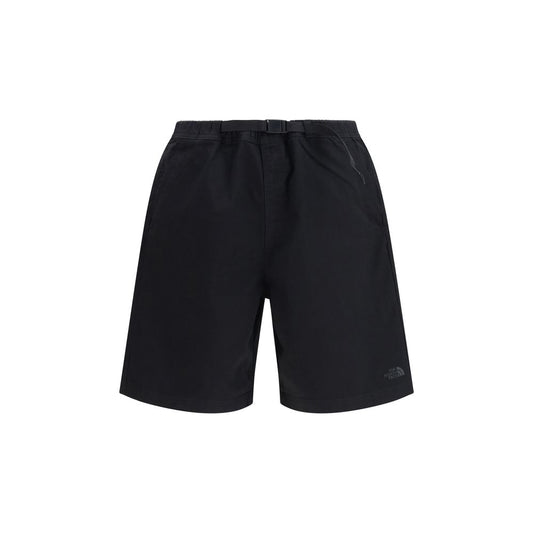 The North Face Black Cotton Bermuda Shorts Baggy Beta Integrated Belt Streetwear SS26