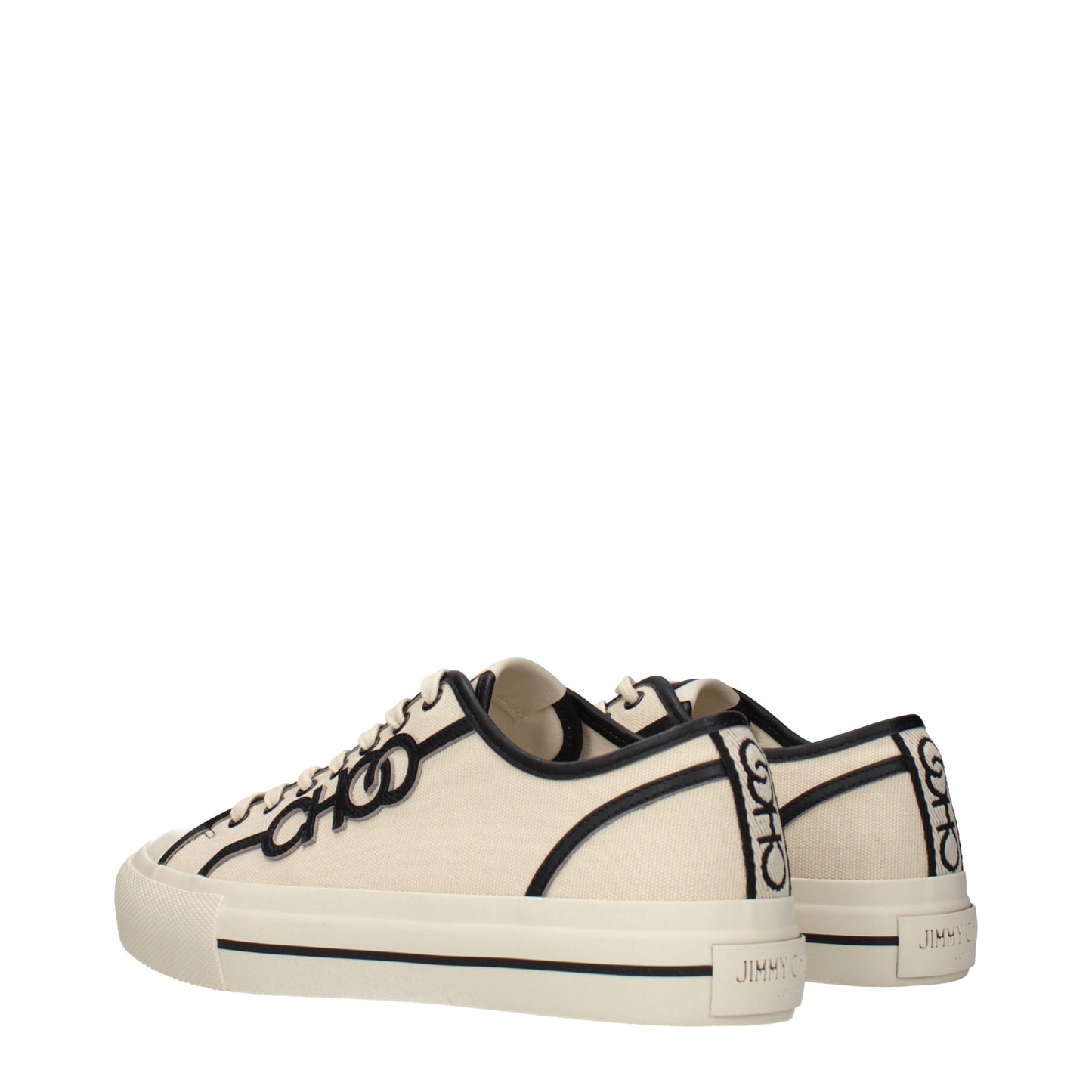 Jimmy Choo Beige Fabric Low Top Sneakers Designer Luxury Trainers UK