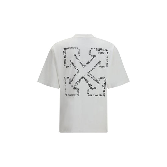 Off-White Type Arrow Skate T-Shirt White Oversized Cotton Streetwear Tee SS26