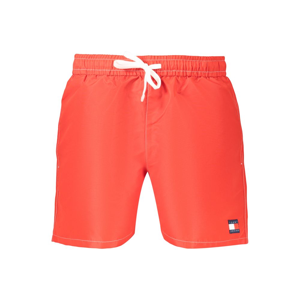 Tommy Hilfiger Rosso Red Swim Shorts Men's Designer Quick Dry Beach Shorts