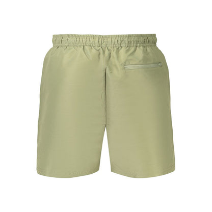Calvin Klein Green Men's Swim Shorts | Recycled Polyester Designer Swimwear | Luxury Beach Shorts