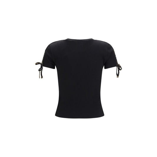 Burberry Black Cotton Lace Detail T-Shirt – Designer Men’s Luxury Tee AW26