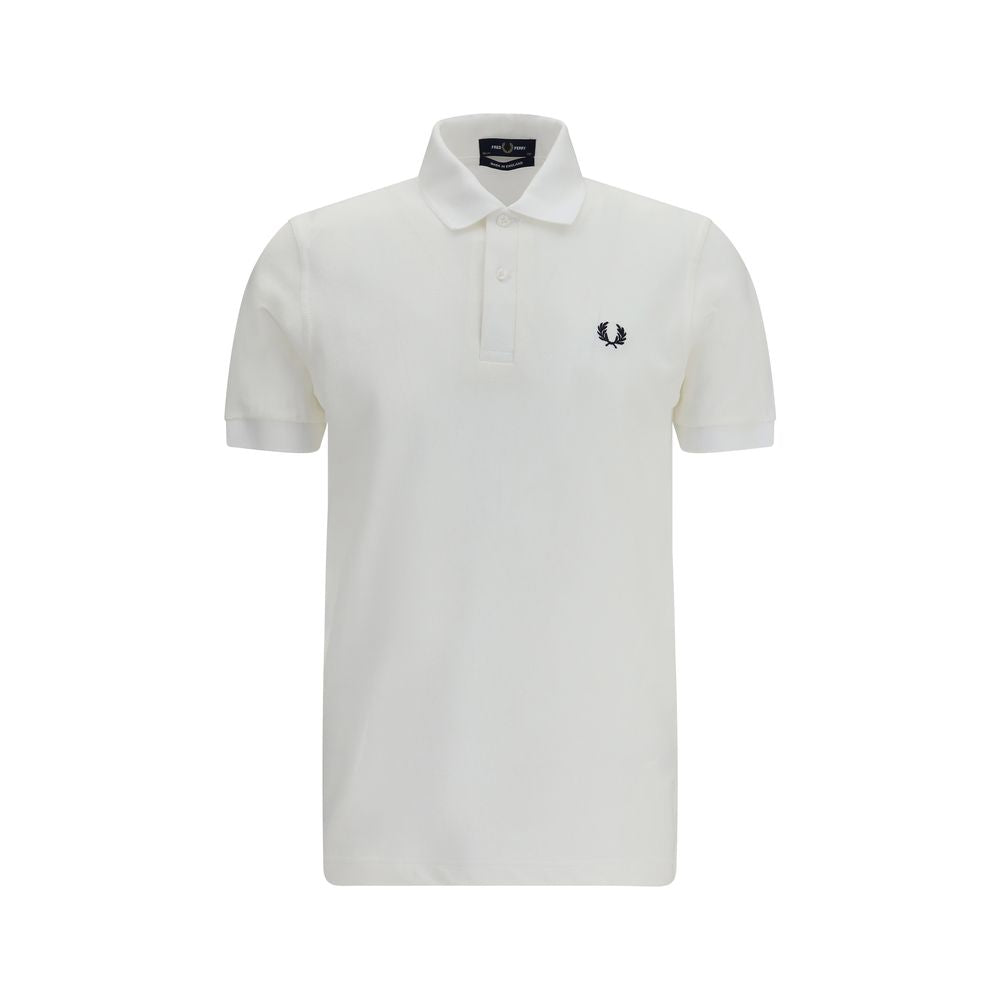 Fred Perry M3 White Cotton Piqué Polo Shirt Made in England Regular Fit Men's SS26