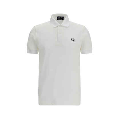 Fred Perry M3 White Cotton Piqué Polo Shirt Made in England Regular Fit Men's SS26