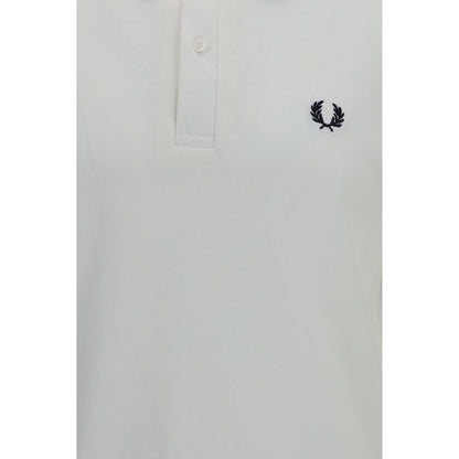 Fred Perry M3 White Cotton Piqué Polo Shirt Made in England Regular Fit Men's SS26