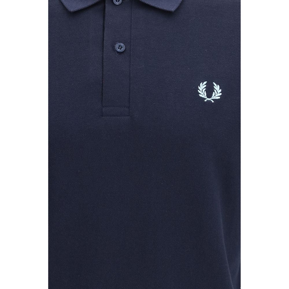 Fred Perry M3 Blue Cotton Piqué Polo Shirt Made in England Regular Fit SS26